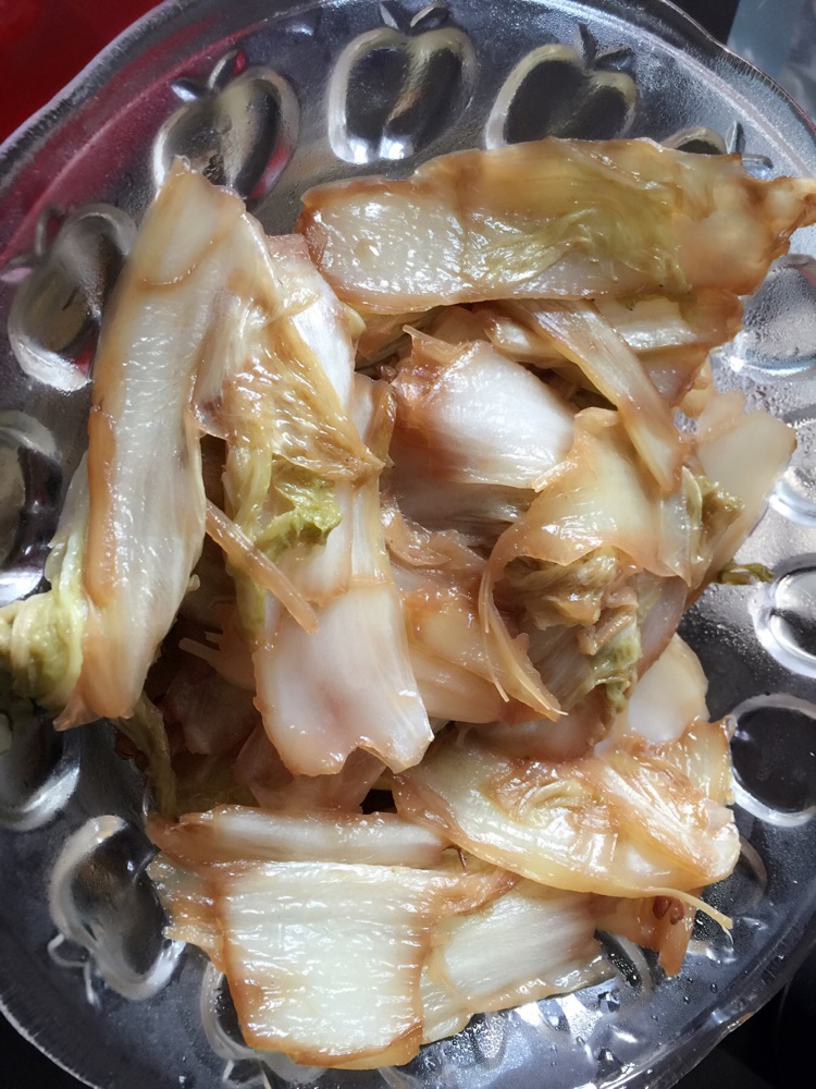 醋溜白菜的做法图解4
