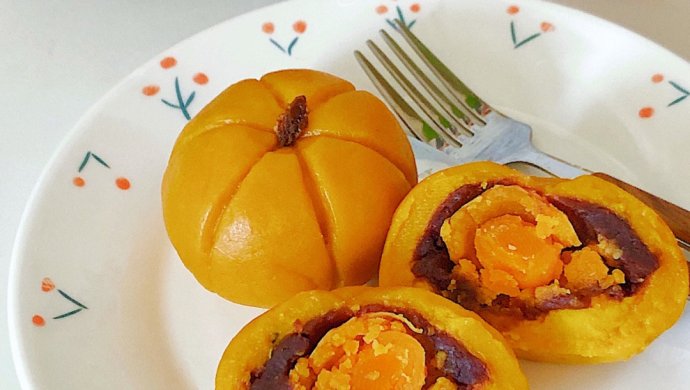 咸蛋黄南瓜饼