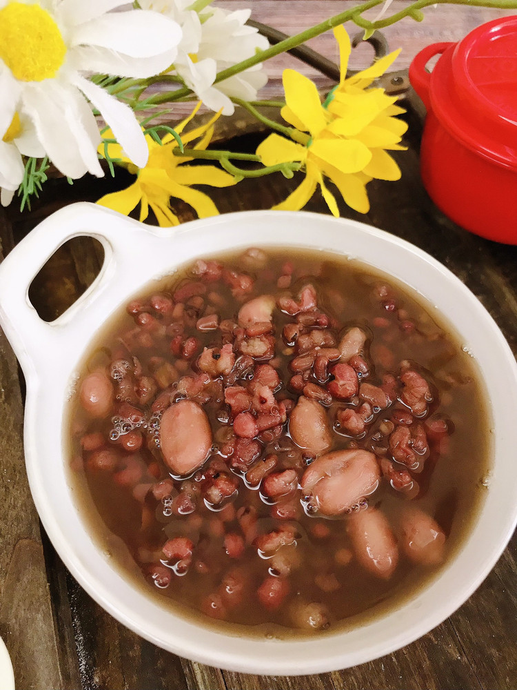 花生赤小豆薏米糖水的做法