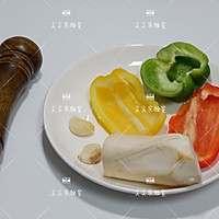 彩椒鲍菇丁的做法图解1