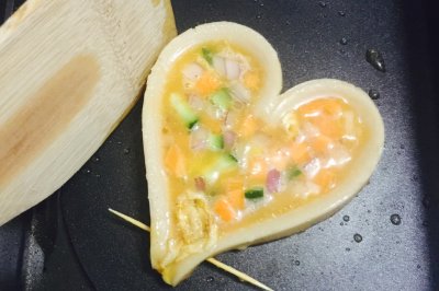 心与心的对白：火腿肠蔬菜煎鸡蛋