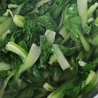 家常版油菜炒虾的做法图解2