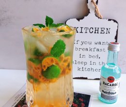 夏日特调Mojito-百香果莫吉托 #夏日多巴胺饮品#的做法