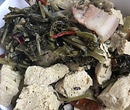芥菜缨炖冻豆腐（东北菜）的做法