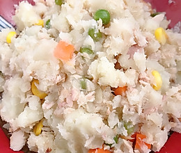 金枪鱼鲜蔬土豆泥 减脂餐的做法