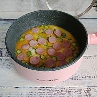 营养又美味的秋葵香肠鸡蛋饼的做法图解7