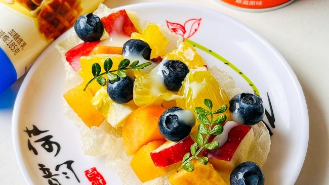 #奶香此刻，焙有钱花#奶香水果沙拉的做法