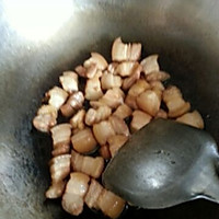 油豆腐烧红烧肉的做法图解4