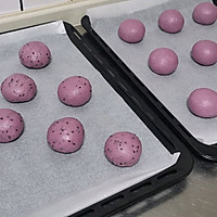 紫薯黑芝麻面包球（紫薯法国球）的做法图解7