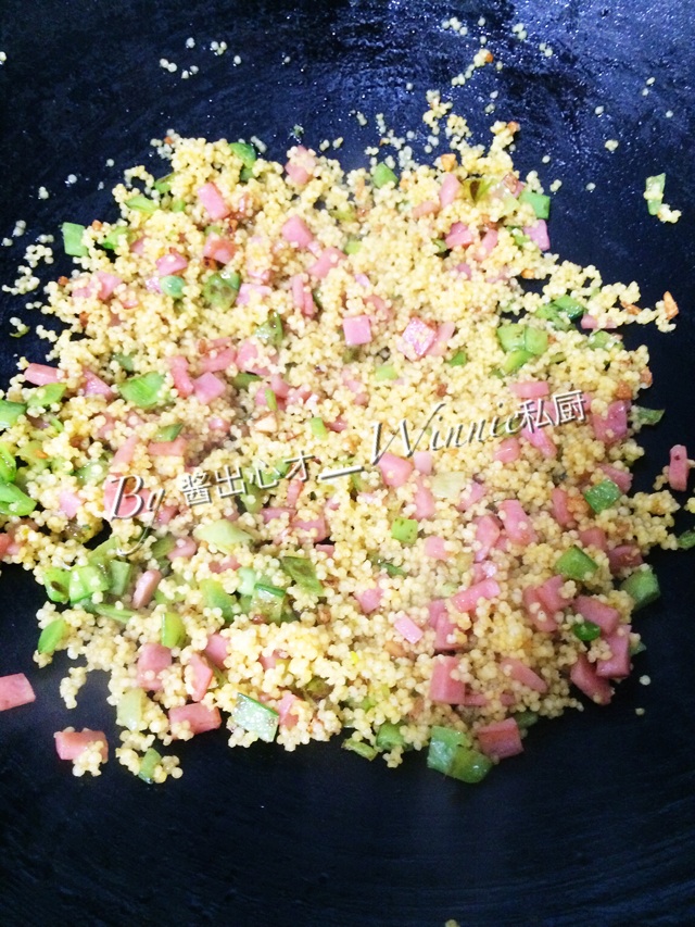 小米新煮意【私房黄金小米炒饭】的做法图解6