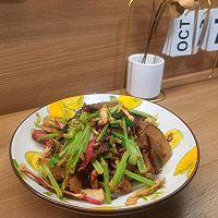 芹菜萝卜干炒腊肉的做法图解14