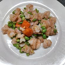 青豆炒虾仁