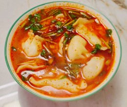 酸辣汤水饺的做法