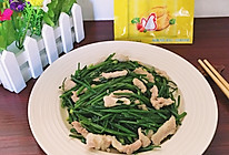 鲜肉炒韭菜花#鲜有赞，爱有伴#的做法