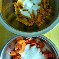南瓜饼和胡萝卜馒头的做法图解3