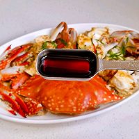 #晒出你的中秋团圆饭#蚝油葱姜蒸梭子蟹的做法图解8