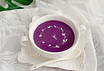 #今天吃什么#紫薯米糊（宝宝辅食6+）的做法