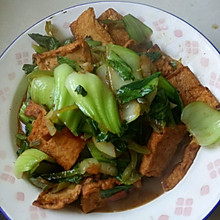 油菜炒豆腐