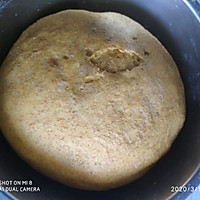 全麦面包冬瓜面包的做法流程详解4