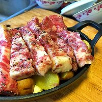 烤土豆牛排佐红酒牛肝菌酱汁的做法图解7
