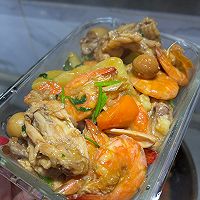 鸡翅鸡爪明虾煲的做法图解18