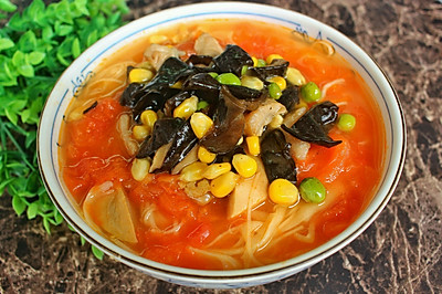 三鲜番茄汤面