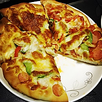彩椒培根披萨6寸的做法图解9