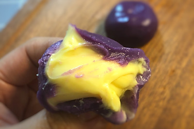 芝心紫薯青团