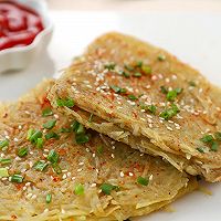 不揉面不发面，大人小孩抢着吃的快手早餐饼~的做法图解6