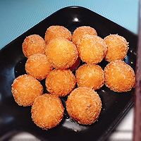 外酥里嫩的奶香红薯丸子的做法图解5
