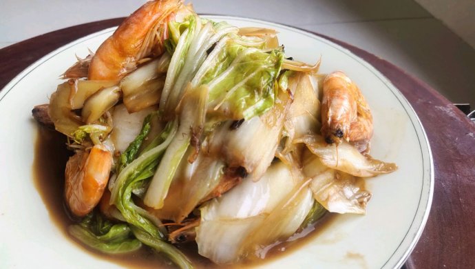 白菜炒虾