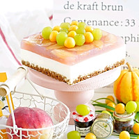 #2021亲子烘焙组——“焙”感幸福#蜜桃酸奶慕斯蛋糕的做法图解18