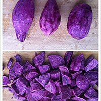 QQ糯糯椰蓉-芒果、紫薯、红豆沙-糯米糍的做法图解1