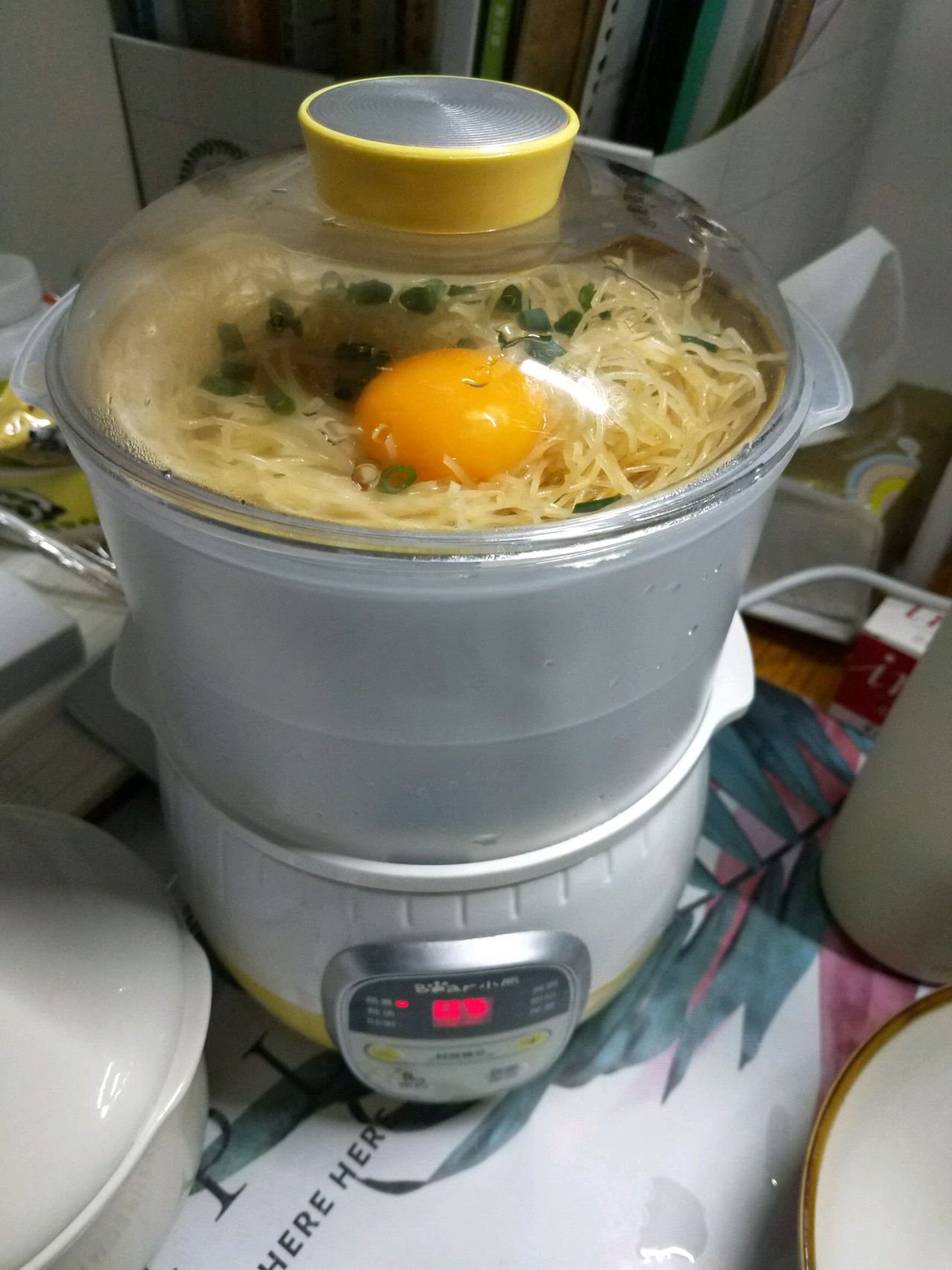 鸡蛋蒸米粉怎么做_鸡蛋蒸米粉的做法_豆果美食