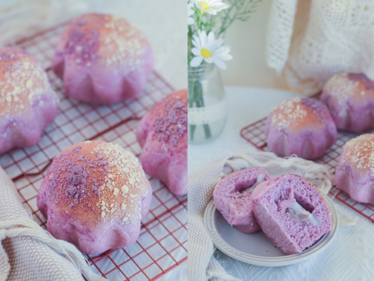 紫薯芋泥（只属于你）面包的做法