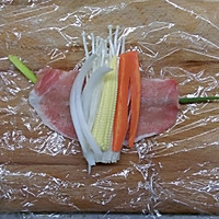 金针菇蔬菜猪肉卷的做法图解2