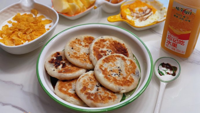 山药红薯蜜豆饼