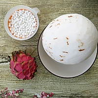 椰汁火龙果西米捞#膳魔师南甜主题月#的做法图解1