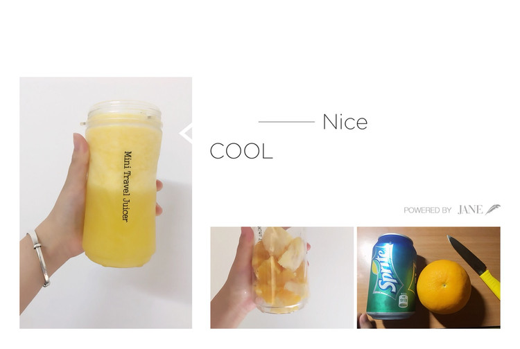 橙汁汽泡水的做法