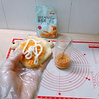松软细腻的肉松蜜豆华夫饼的做法图解9