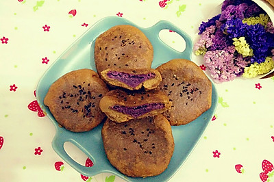 红糖全麦紫薯饼