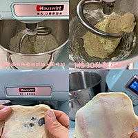 松软香甜||雪花豆沙面包❄️圣诞限量版的做法图解1