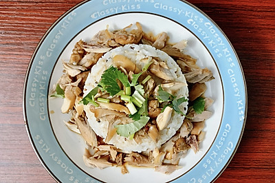 卤鸡腿拌饭#健身餐