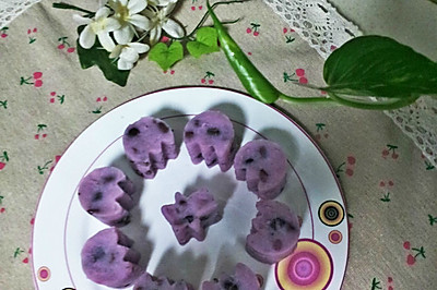 紫薯山药红豆糕