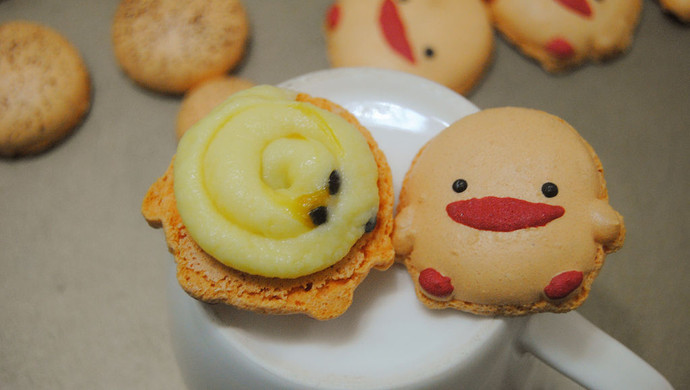 马卡龙夹心之百香果巧克力馅