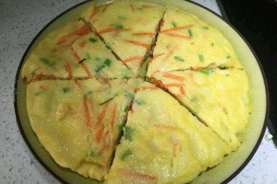 早餐饼 三角饼 胡萝卜鸡蛋饼