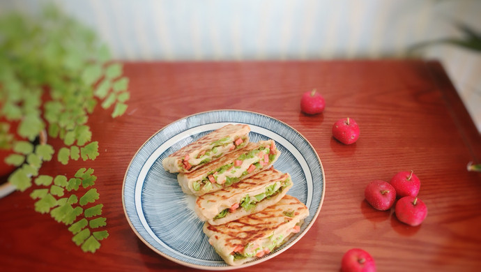 青椒火腿饼
