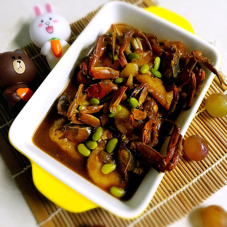 面拖蟹（家乡味）的做法