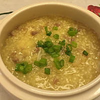 鸡丝干贝小米粥的做法图解12