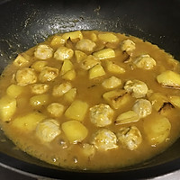 咖喱肉圆焖土豆的做法图解6